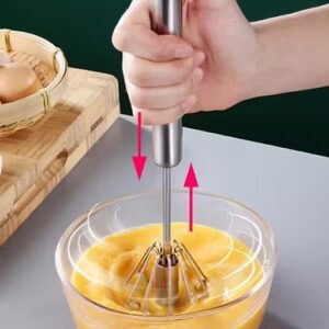 Hand Push Rotary Whisk Blender for pastry,cake, pizza, whisker for eggs, cream, frother for milkshake, lassi, buttermilk, soup, coffee Great alternatives to a blender