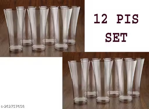 unbreakable plastic glass set of 12 pcs for cocktail