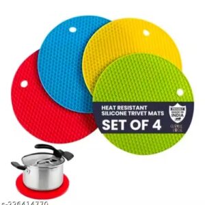 Round silicone hot pot holder