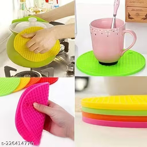 Round silicone hot pot holder