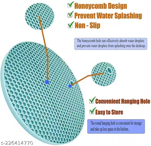 Round silicone hot pot holder
