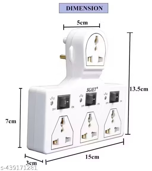 Universal socket 3 switch
