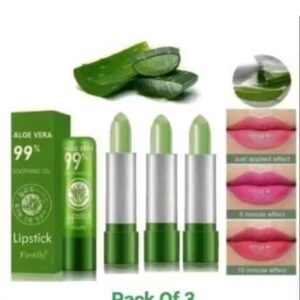 (Pack Of 3) Aloe Vera Moisturizing Lipstick Long Lasting Notorious Lip Balm