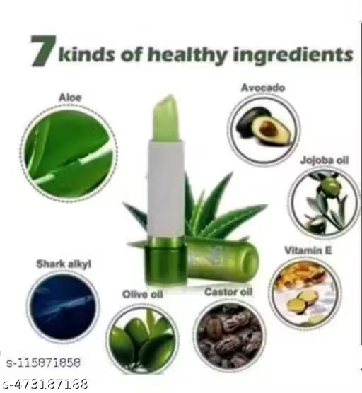 (Pack Of 3) Aloe Vera Moisturizing Lipstick Long Lasting Notorious Lip Balm