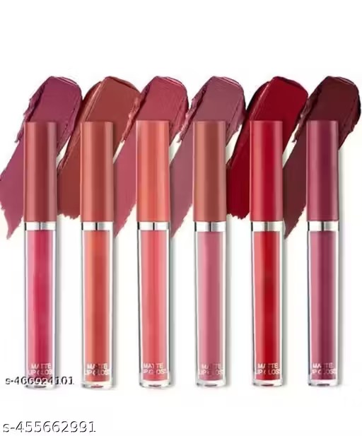 Sajuma Beauty New Velvet Long Lasting Waterproof Non Transfer Liquid Matte Lipstick Set Of 6