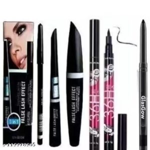 3 in 1 with eyeliner and 1kajal