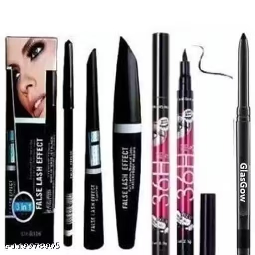 3 in 1 with eyeliner and 1kajal