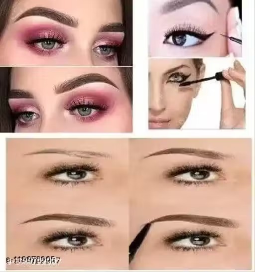3 in 1 with eyeliner and 1kajal