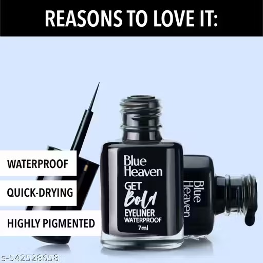 Blue Heaven Get Bold Eyeliner 7ml + Mascara 6.5ml + Kajal Pencil 3.2g Black (Set Of 3)