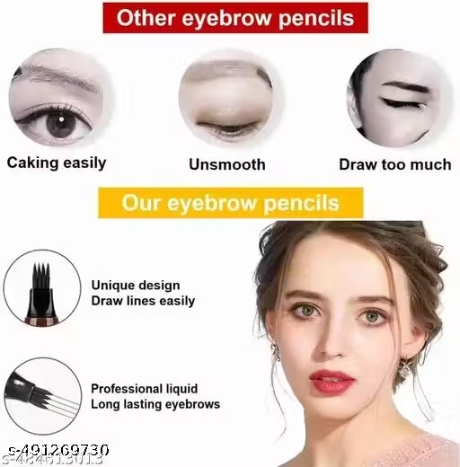 4 Tip Brow Liquid Eyebrow Pen Waterproof