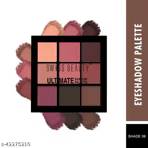 Swiss Beauty Ultimate 9 Pigmented Colors Eyeshadow Palette - Shade 06