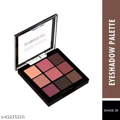 Swiss Beauty Ultimate 9 Pigmented Colors Eyeshadow Palette - Shade 06