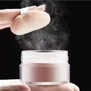 Loose Powder For Makeup Setting & Oil Free Makeup Base Look