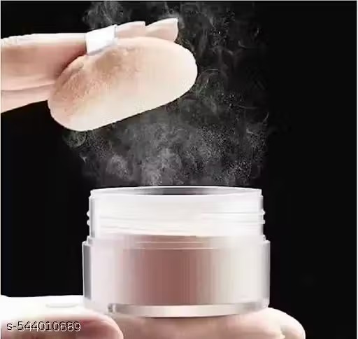 Loose Powder For Makeup Setting & Oil Free Makeup Base Look