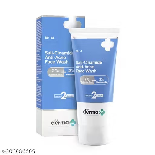 The derma co. sali-cinamide anti-acne face wash with 2% salicylic acid & 2% niacinamide - 100 ml