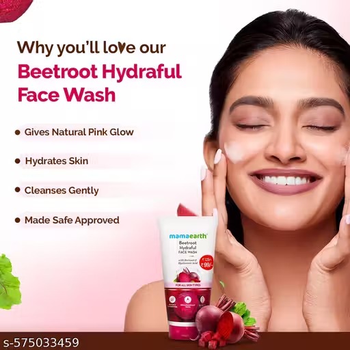 Mamaearth beetroot hydraful face wash 50 ml