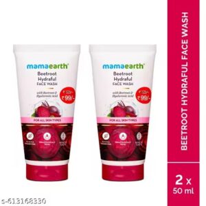 Mamaearth beetroot hydraful face wash 50 ml (2 pack)
