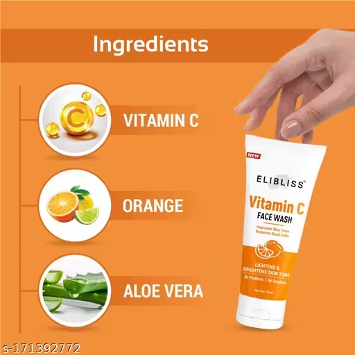 Elibliss vitamin c & aloe vera neem face wash combo