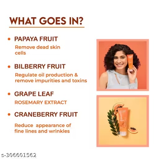 Jovees herbal papaya face wash for women/men
