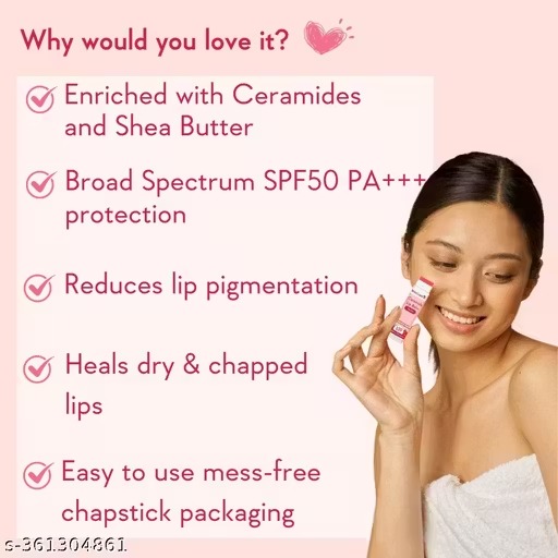 Lip balm with spf 50 pa+++ - kojic acid & niacinamide