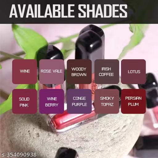 ronzille long lasting waterproof non transfer liquid matte lipstick set of 10