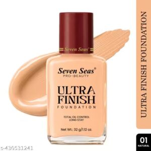 Seven Seas Total Oil Control Long Stay Ultra Finish Foundation (Natural, 32g)