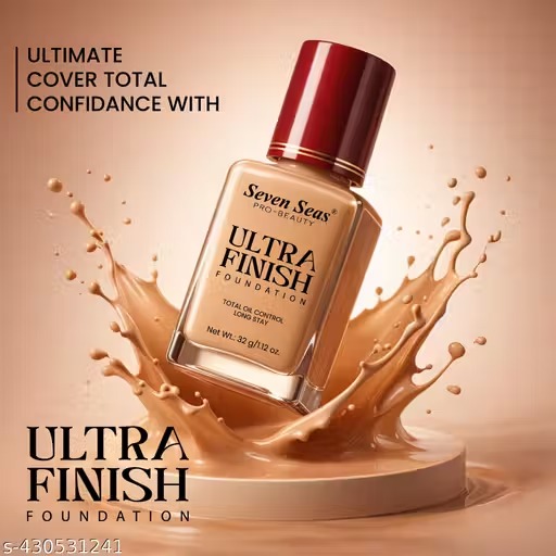 Seven Seas Total Oil Control Long Stay Ultra Finish Foundation (Natural, 32g)