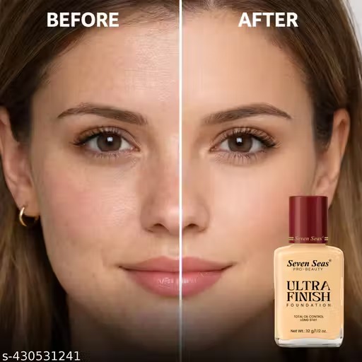 Seven Seas Total Oil Control Long Stay Ultra Finish Foundation (Natural, 32g)