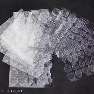 5 sheets double-sided nail adhesive stickers