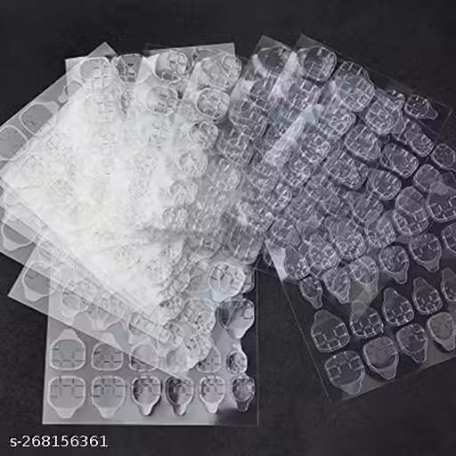 5 sheets double-sided nail adhesive stickers