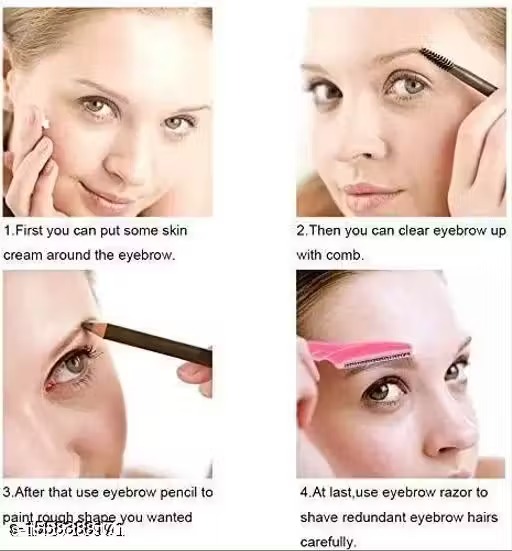 Eyebrow And Face Razor For Women With Sharp Stainless Steel Blades, 6 Pcs