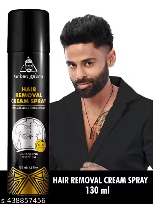 UrbanGabru Hair Removal Cream Spray For Men's Body Hair 130ml Pack Of 1