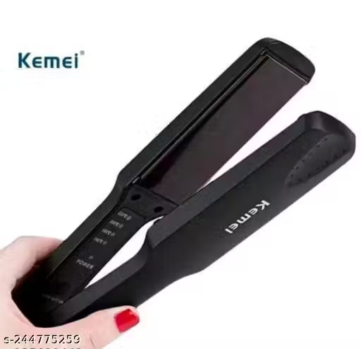 Kemei KM-329 Ceramic Professional Electric Hair Straightener (Color - Black)