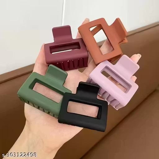 4 Pcs Matte Hair Claw Clip