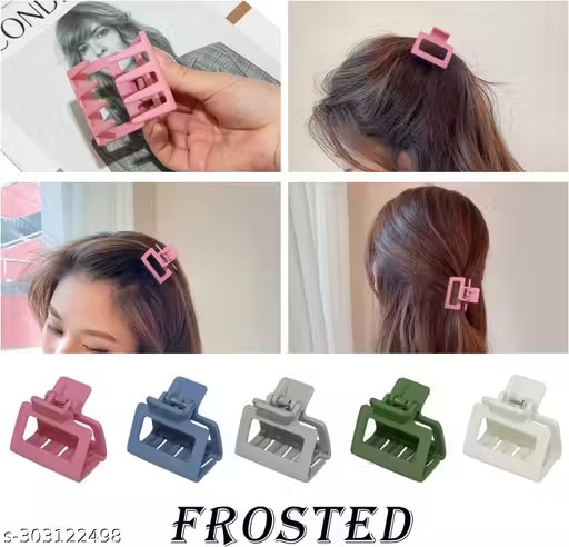 4 Pcs Matte Hair Claw Clip