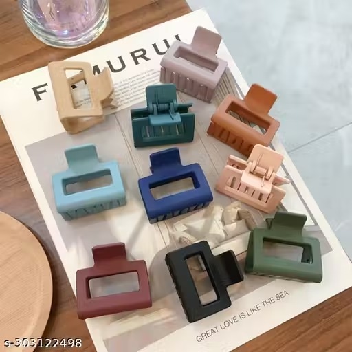 4 Pcs Matte Hair Claw Clip