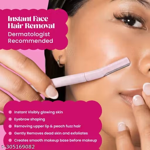 Hyuman Glide & Glow Face Razor For Women Pack Of 2