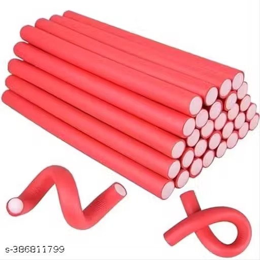 Shopimoz Bendy Rollers | Flexible Rods Set For Girls & Women (Pack Of 10 Pcs)