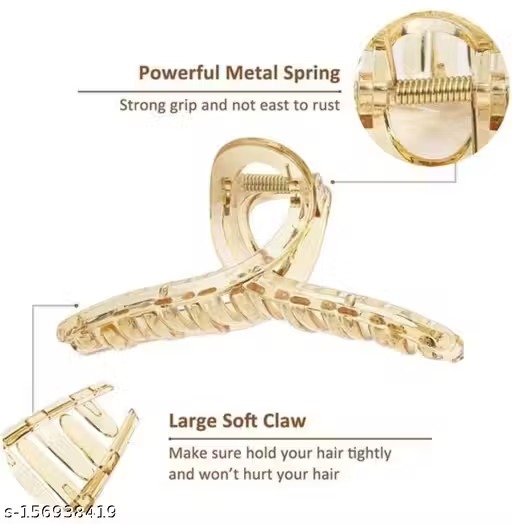 large pearl hair claw clips