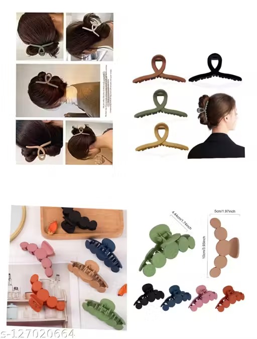 4 pcs large hair matte claw