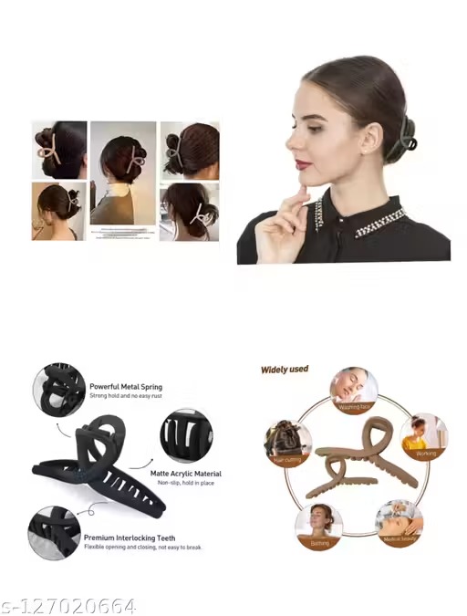 4 pcs large hair matte claw