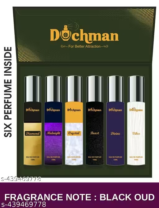 DUCHMAN Luxury Fresh Perfume Pack Of Six With Guccy Perfume 6 X 10 Ml