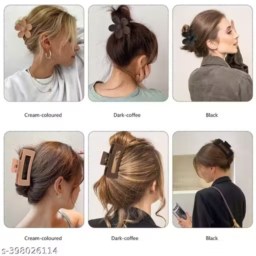 Large hair claw clips barrettes for women