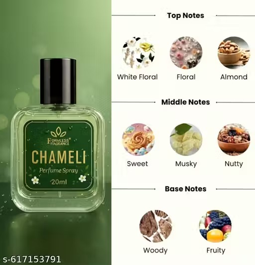 Formless Chameli Perfume 20Ml Long Lasting Mogra Attarful Type Scent For Men & Women