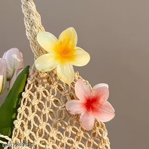 Flower hair claw clip hair cluture flower design hair accessories pack of 4 pcs