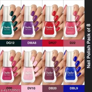 Dazller quick dry long lasting nail polish pack of 8