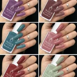 Nails n shine 6 pcs multicolor nail polish combo