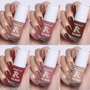 Ronzille Quick Dry Long Lasting Nail Polish Combo Set Of 6