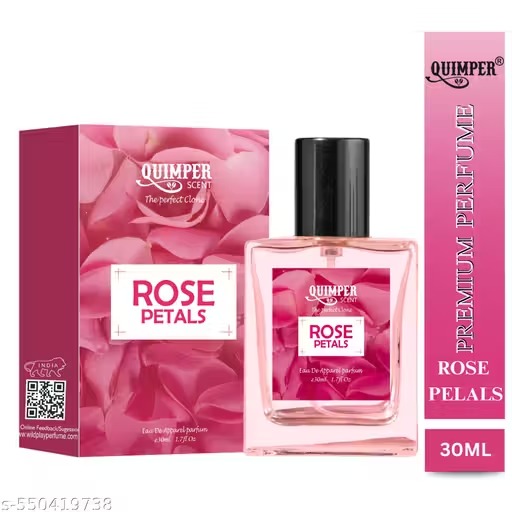Quimper Rose Petals 30Ml Spray Perfume For Men & Women Gulab Scent