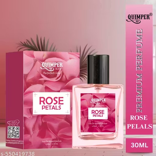 Quimper Rose Petals 30Ml Spray Perfume For Men & Women Gulab Scent